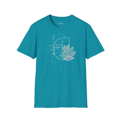 Abstract Lotus Face T-Shirt