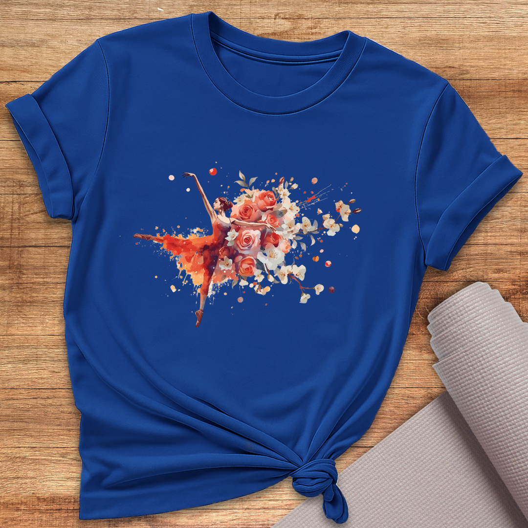 Watercolor Rose Dancer T-Shirt