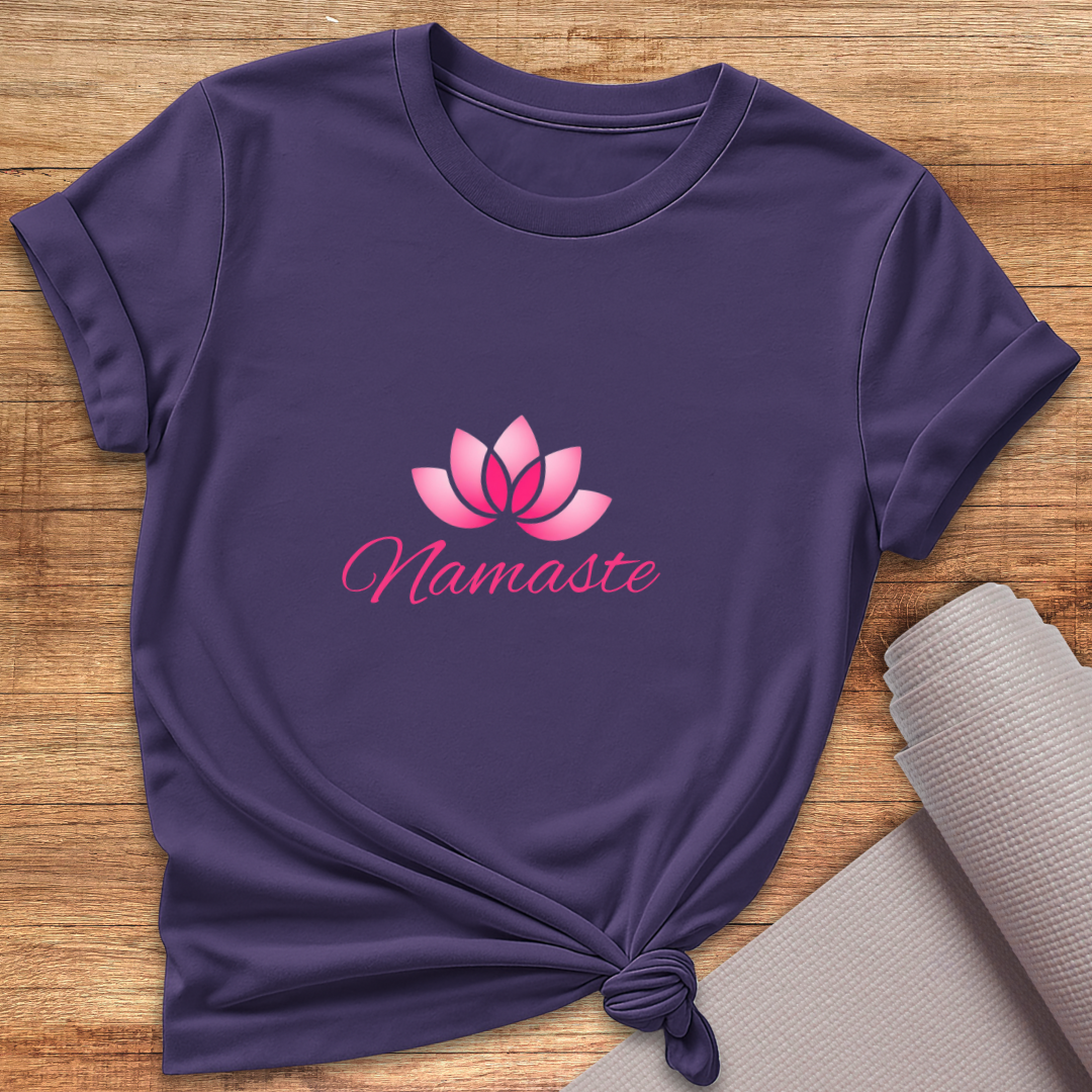 Pink Lotus Namaste T-Shirt