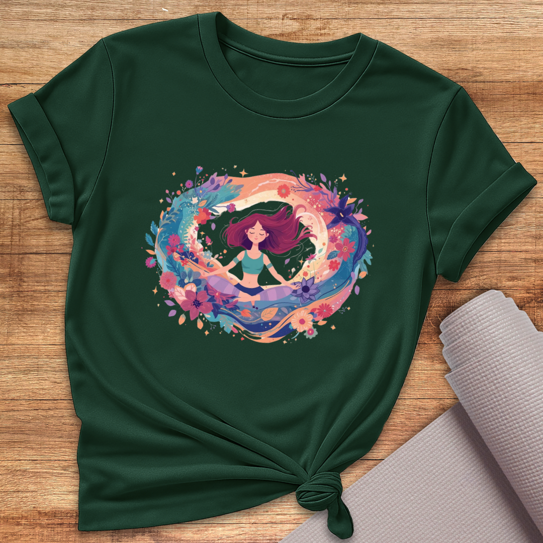 Cosmic Flower Circle T-Shirt