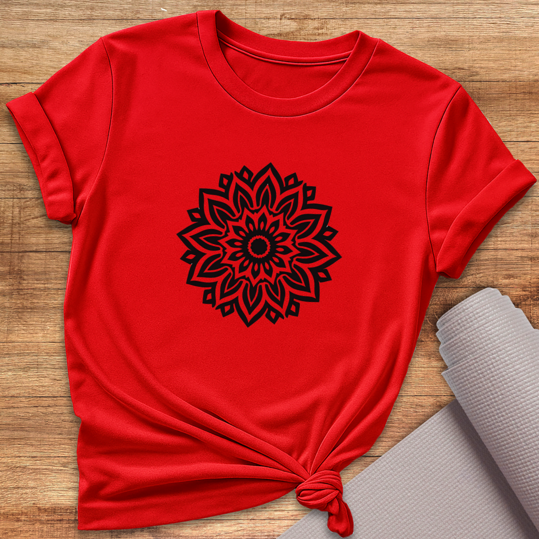 Blumen Mandala T-Shirt