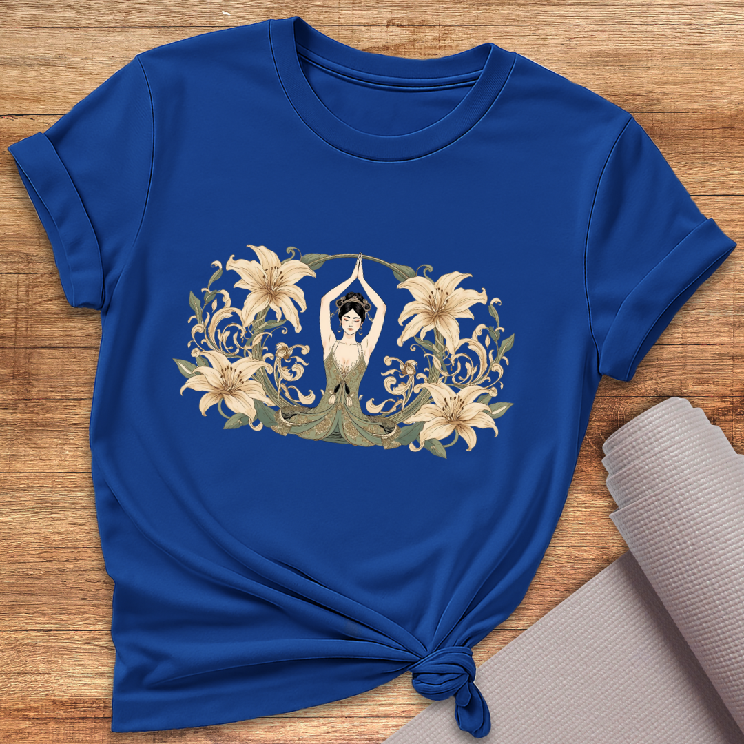 Flower Woman Yoga T-Shirt