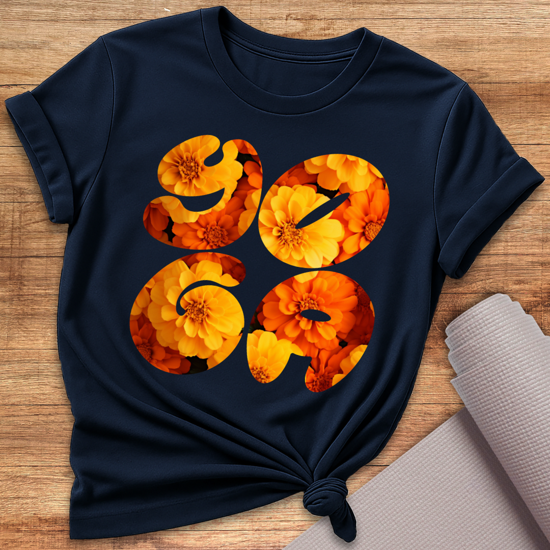 Yoga Blumen T-Shirt