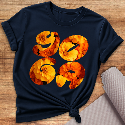 Yoga Blumen T-Shirt