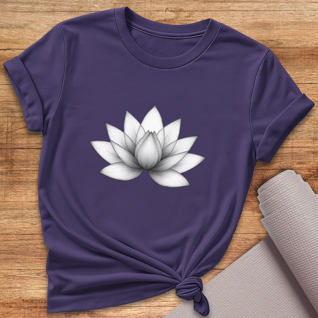 Lotus Grau T-Shirt