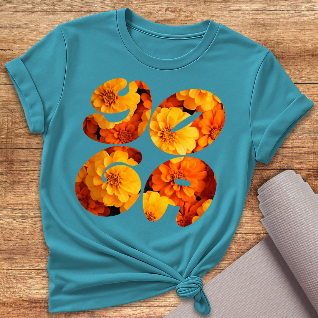 Yoga Blumen T-Shirt