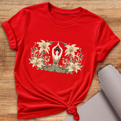 Flower Woman Yoga T-Shirt