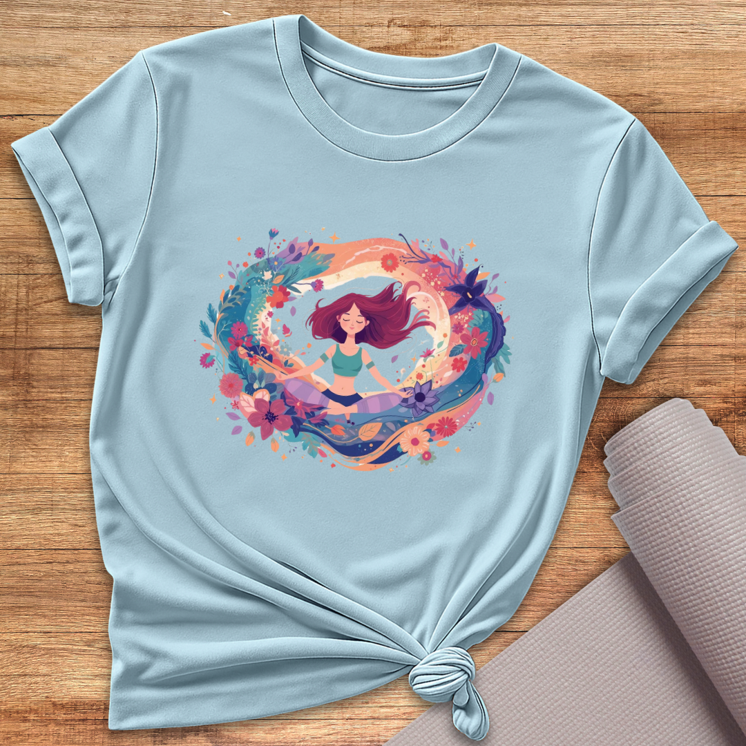 Cosmic Flower Circle T-Shirt