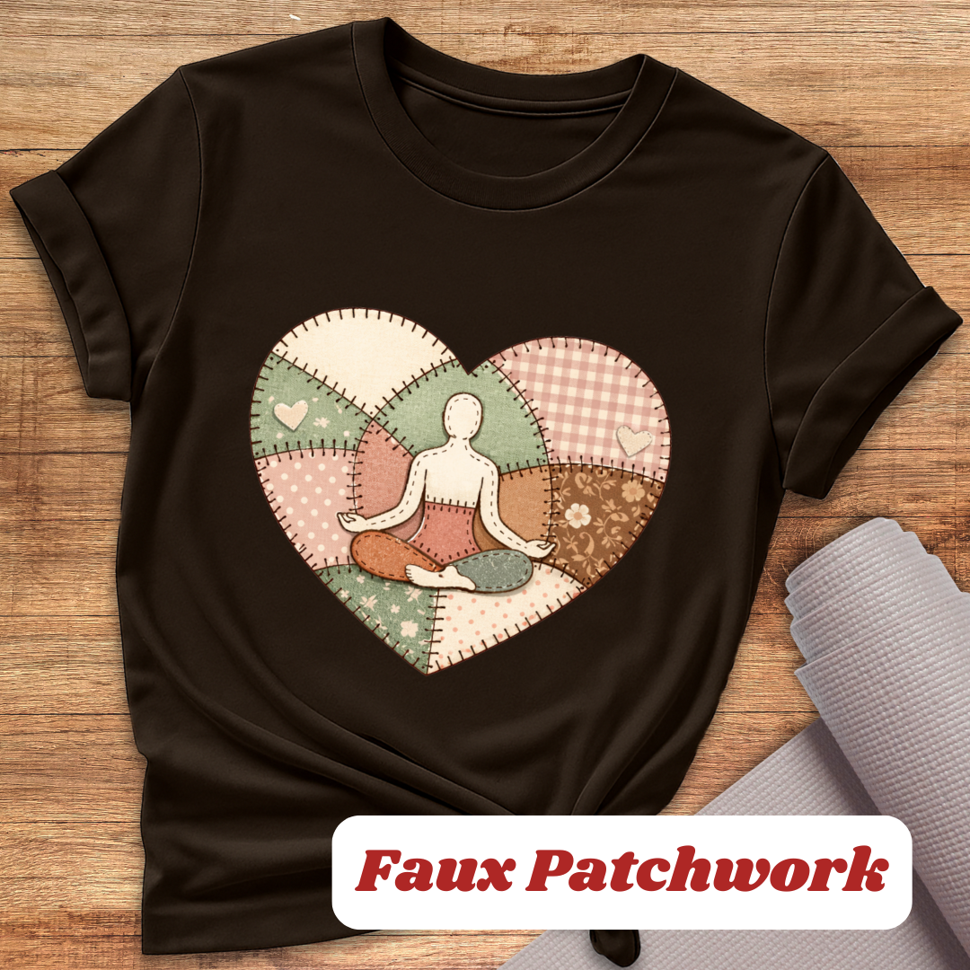 Yoga Faux Patchwork T-Shirt