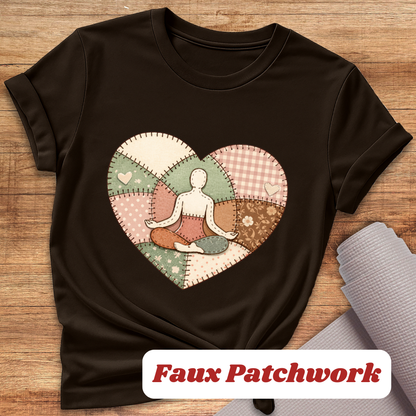 Yoga Faux Patchwork T-Shirt