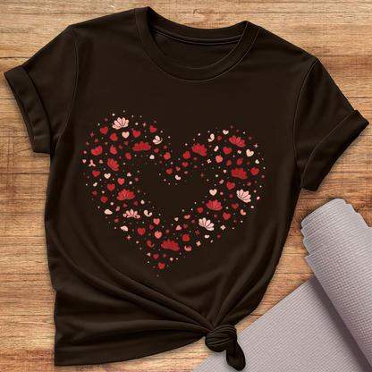 Love Lotus Herz T-Shirt