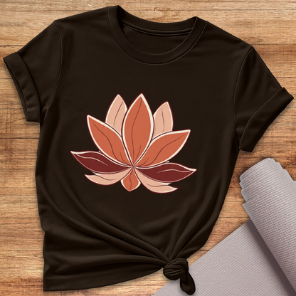 Erdtöne Lotus T-Shirt