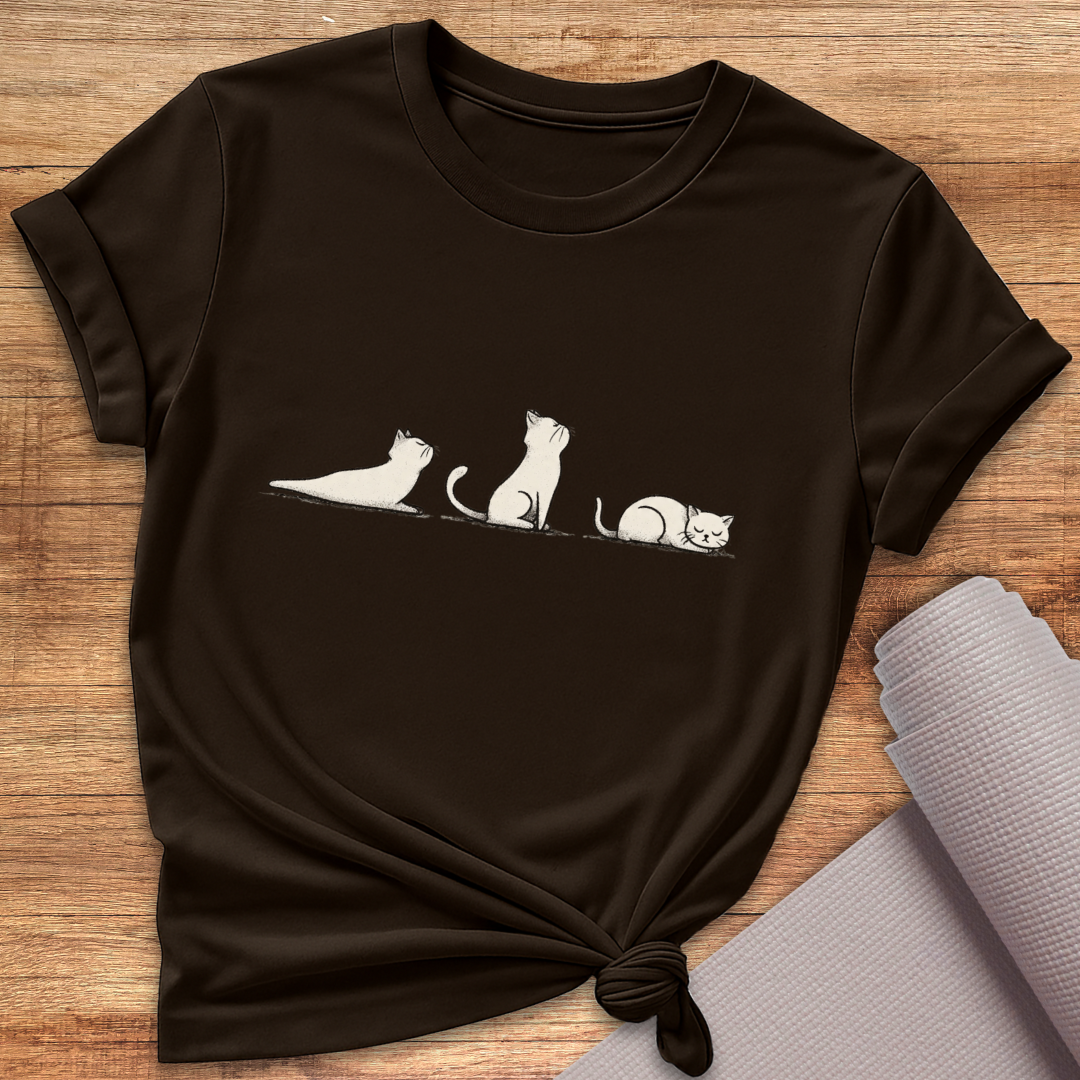 Katzen Yoga T-Shirt