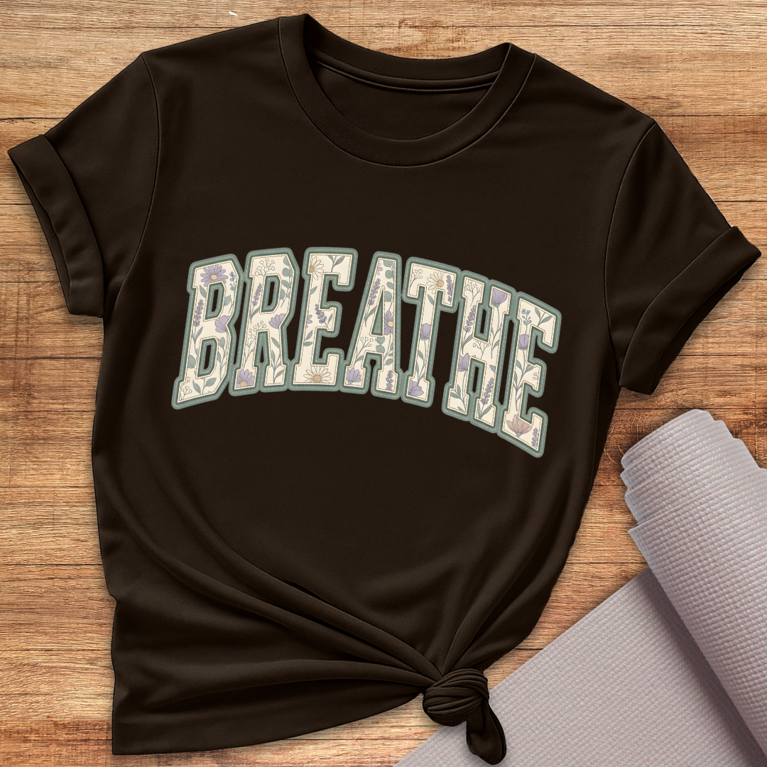 Breathe Grün Lila T-Shirt