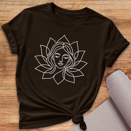 Lotus Face Mandala T-Shirt