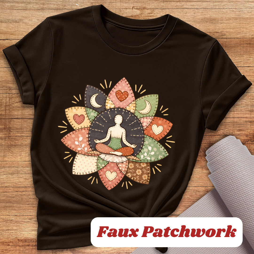 Patchwork Lotus T-Shirt