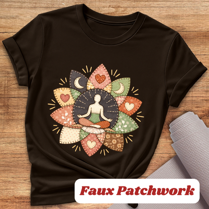 Patchwork Lotus T-Shirt