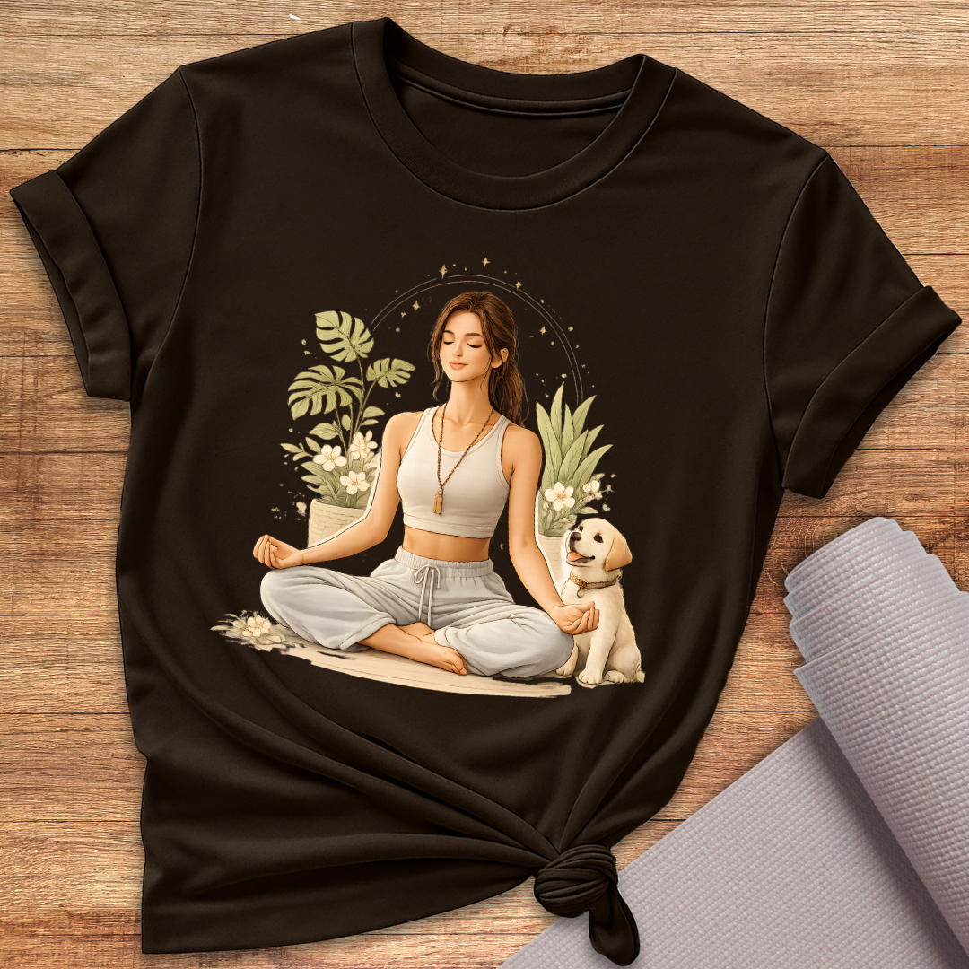 Yoga Hund T-Shirt
