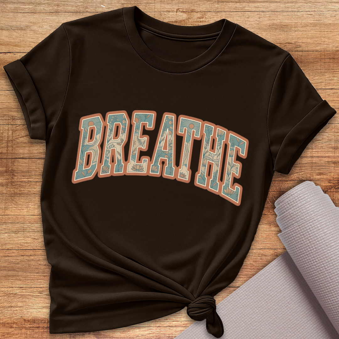 Breathe Blau Orange T-Shirt