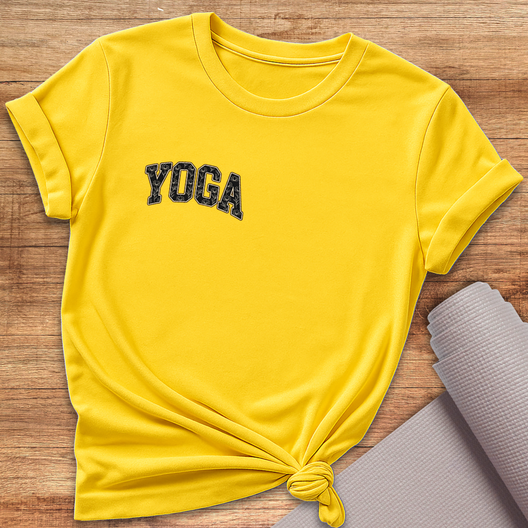 Yoga Schwarz Klein T-Shirt