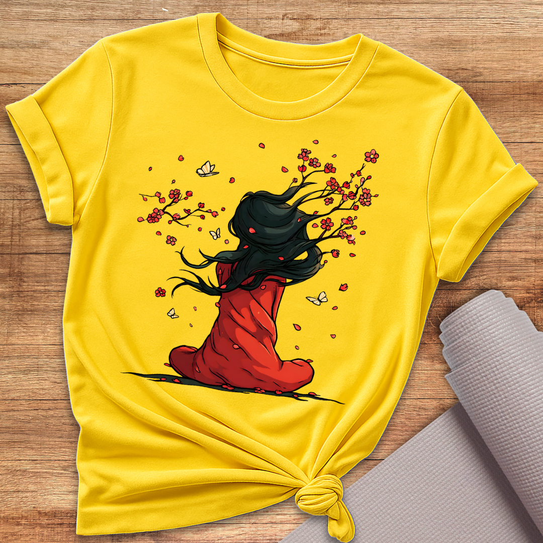 Woman In Red T-Shirt