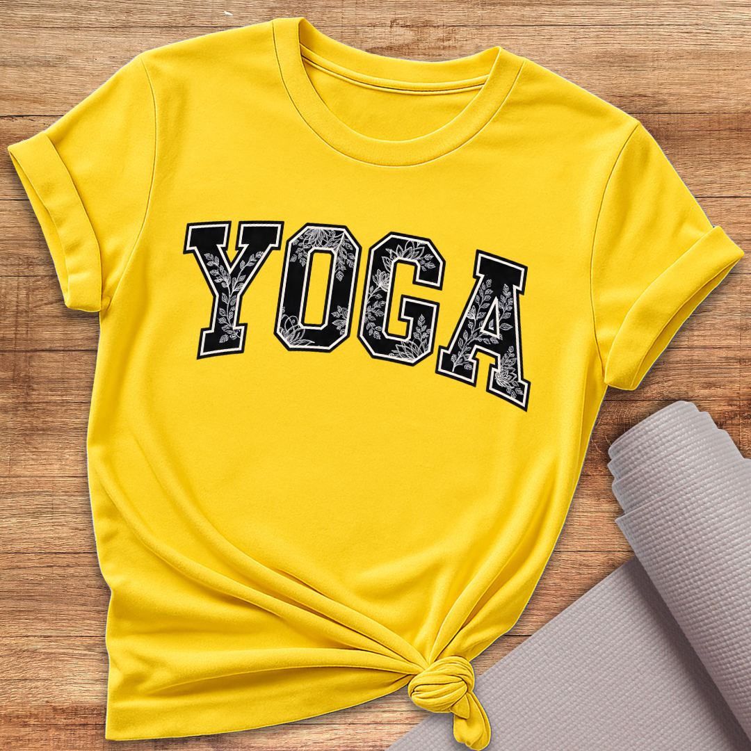 Yoga Schwarz Weiss T-Shirt