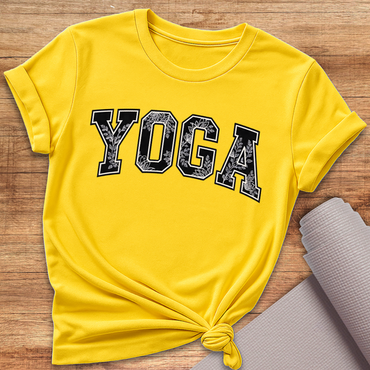 Yoga Schwarz Weiss T-Shirt