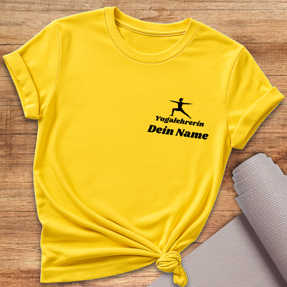 Personalisiertes T-Shirt für Yogalehrerin