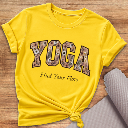 Yoga Blümchen T-Shirt