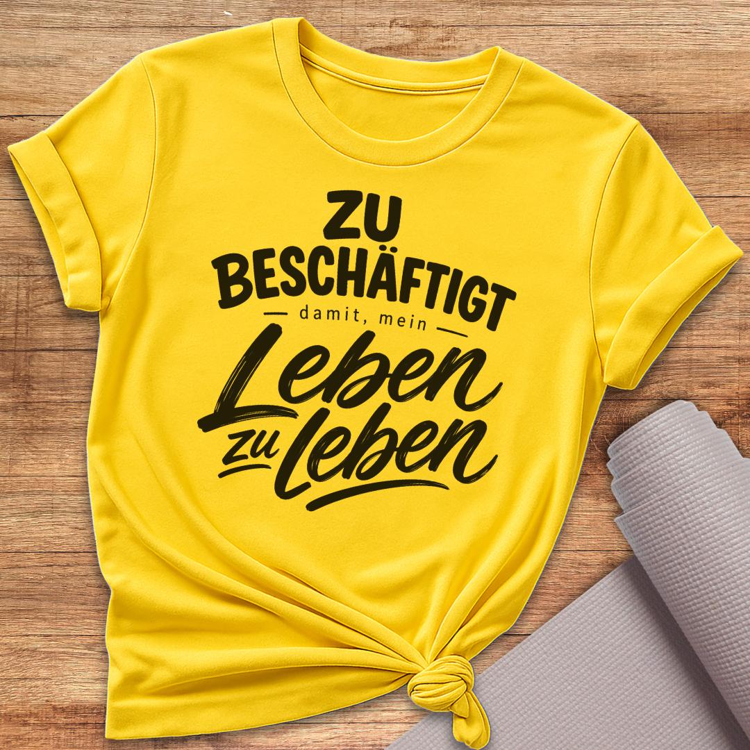 Leben Zu Leben Schwarz T-Shirt
