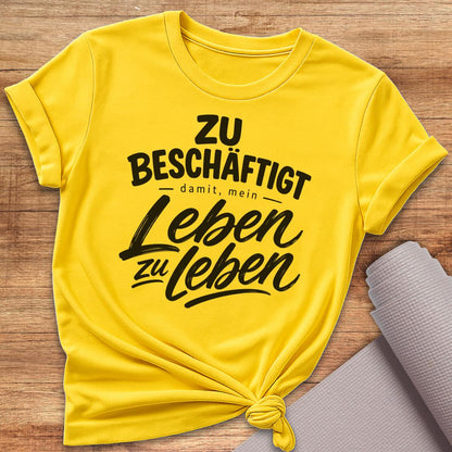 Leben Zu Leben Schwarz T-Shirt