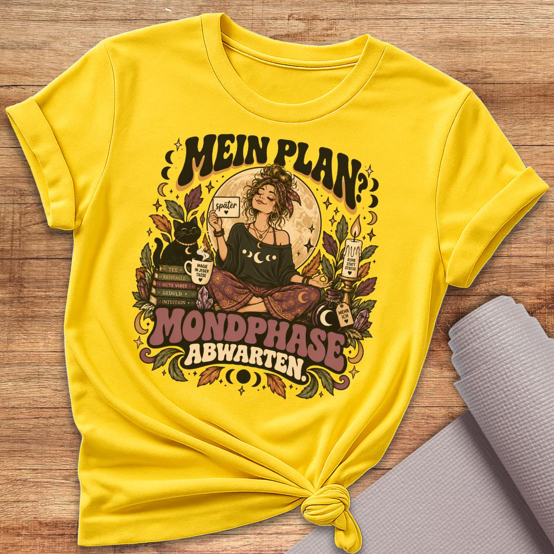 Mondphase Abwarten T-Shirt