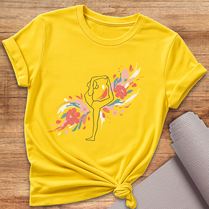 Yoga Blüten T-Shirt