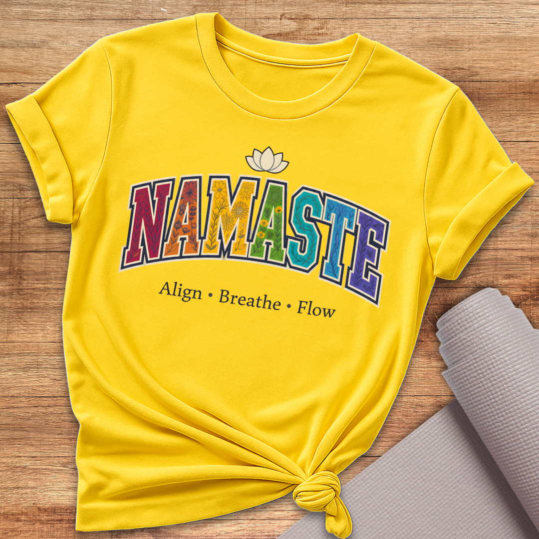 Namaste Regenbogen T-Shirt