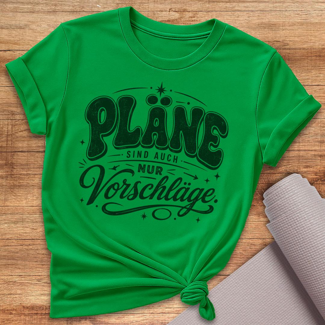 Pläne Schwarz T-Shirt
