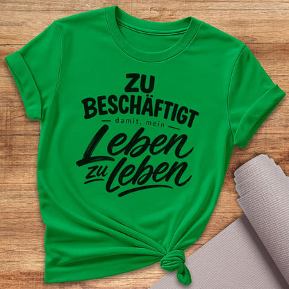 Leben Zu Leben Schwarz T-Shirt