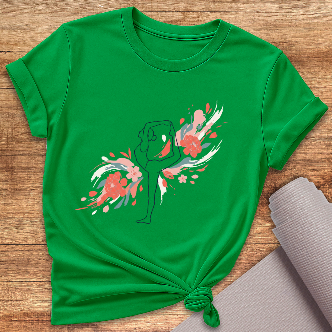 Yoga Blüten T-Shirt