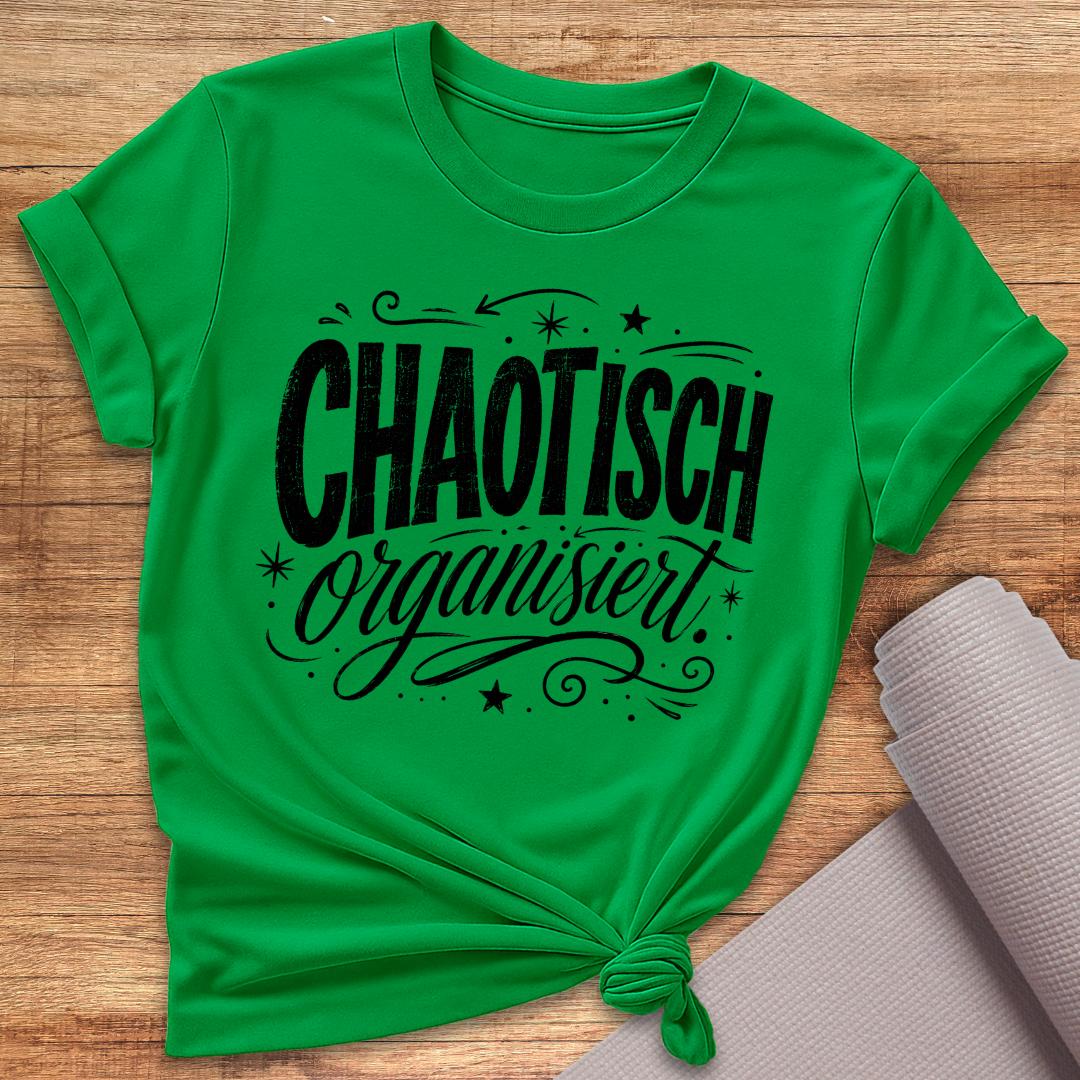 Chaotisch Organisiert Schwarz T-Shirt