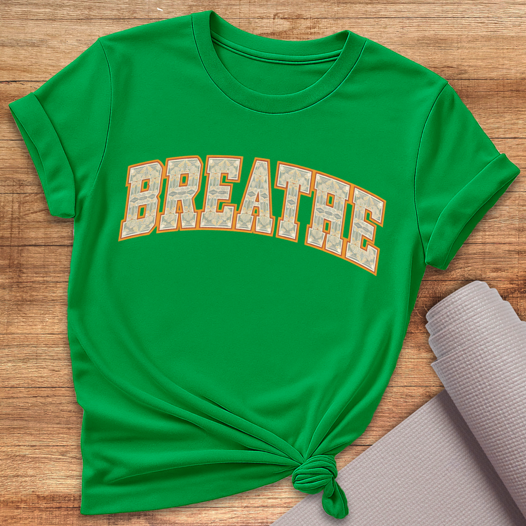 Breathe Grün Gelb T-Shirt