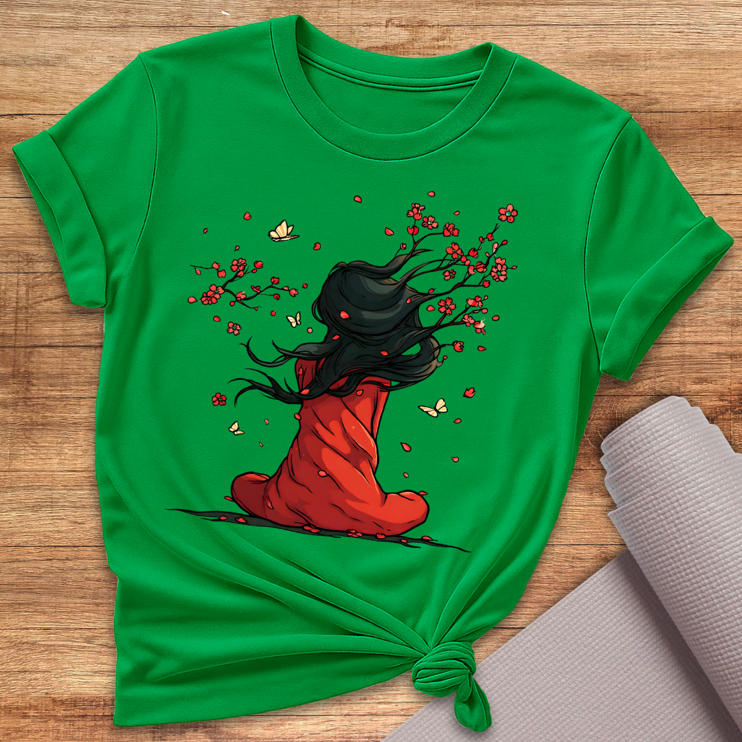 Woman In Red T-Shirt