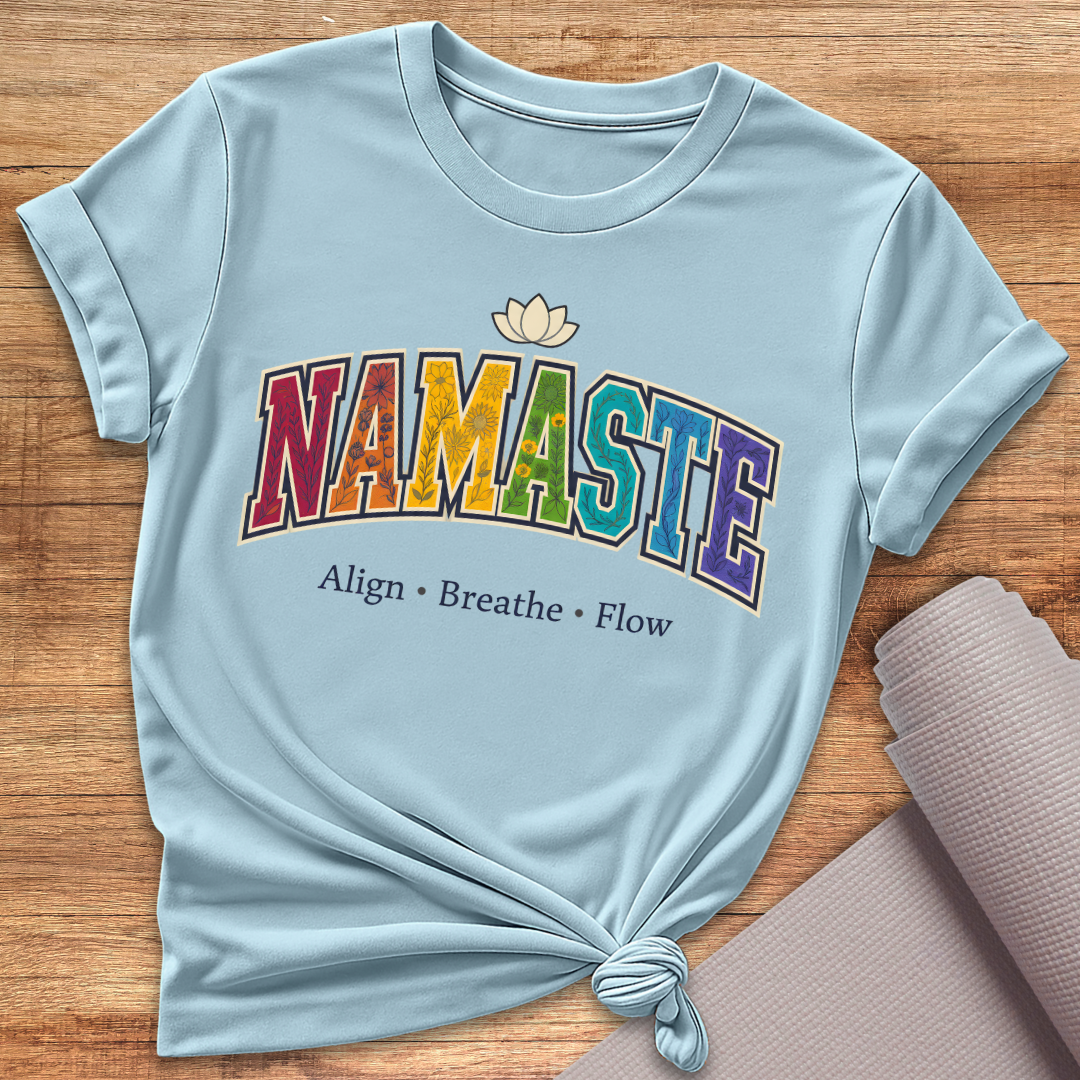 Namaste Regenbogen T-Shirt