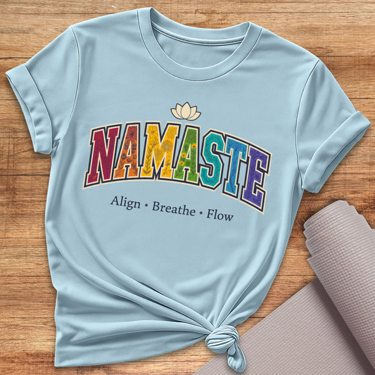 Namaste Regenbogen T-Shirt