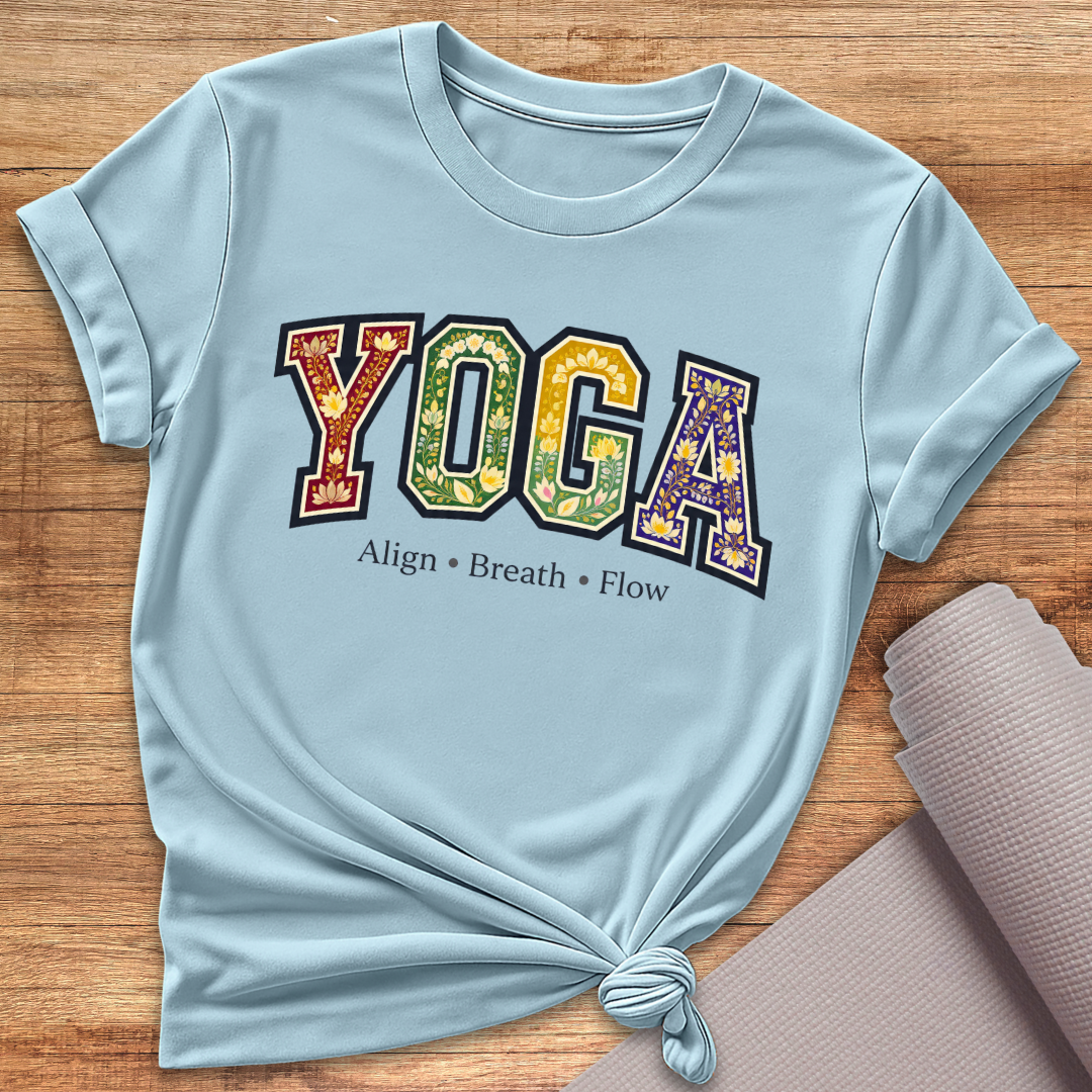 Yoga Regenbogen T-Shirt