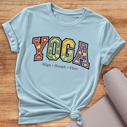 Yoga Regenbogen T-Shirt