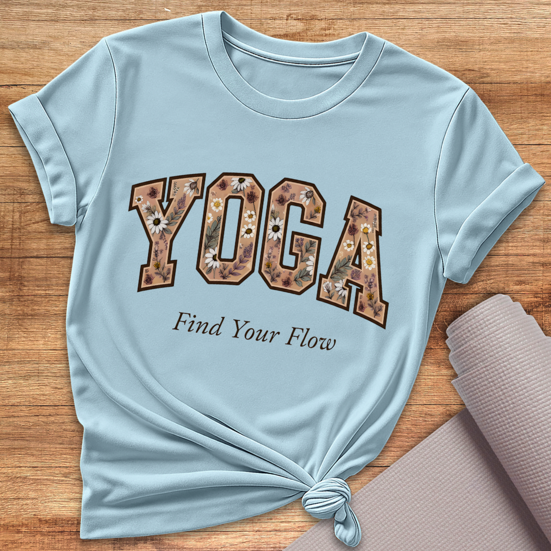 Yoga Blümchen T-Shirt