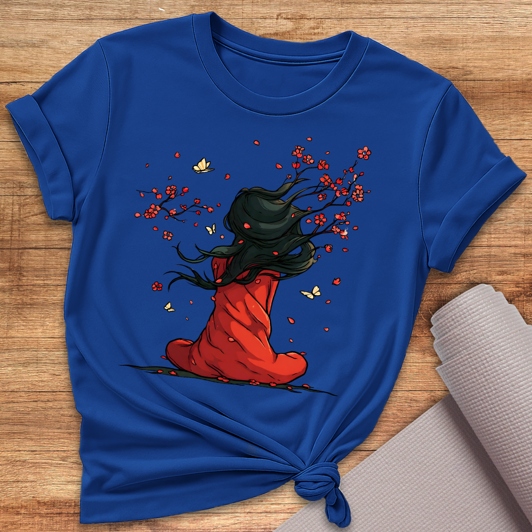 Woman In Red T-Shirt