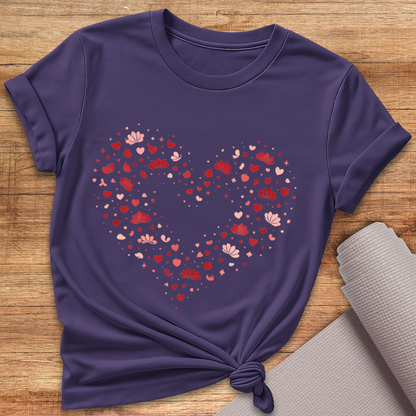 Love Lotus Herz T-Shirt