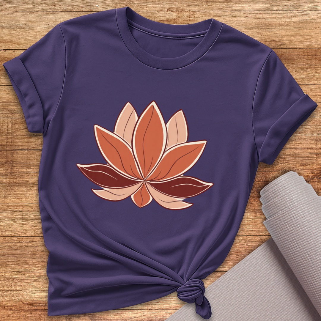 Erdtöne Lotus T-Shirt