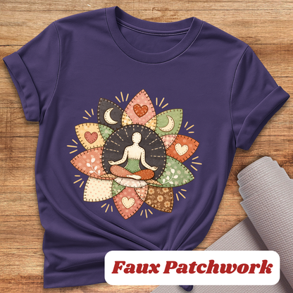 Patchwork Lotus T-Shirt