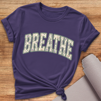 Breathe Grün Lila T-Shirt